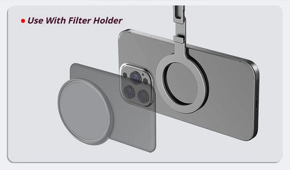 Trépied magnétique universel en aluminium pour trépied Magsafe, support pliable pour appareil photo et téléphone