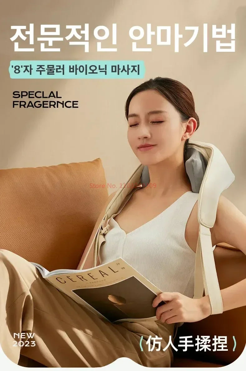Ohio eur de cou multifonctionnel, châle de massage à compresse chaude, initié, Corée, 26W, BLDC