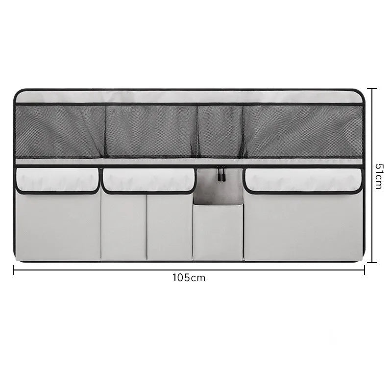 Sac de rangement pour coffre de voiture, sac suspendu pour dossier de siège de voiture SUV, sac de rangement multifonctionnel en maille, articles de rangement pour intérieur de voiture