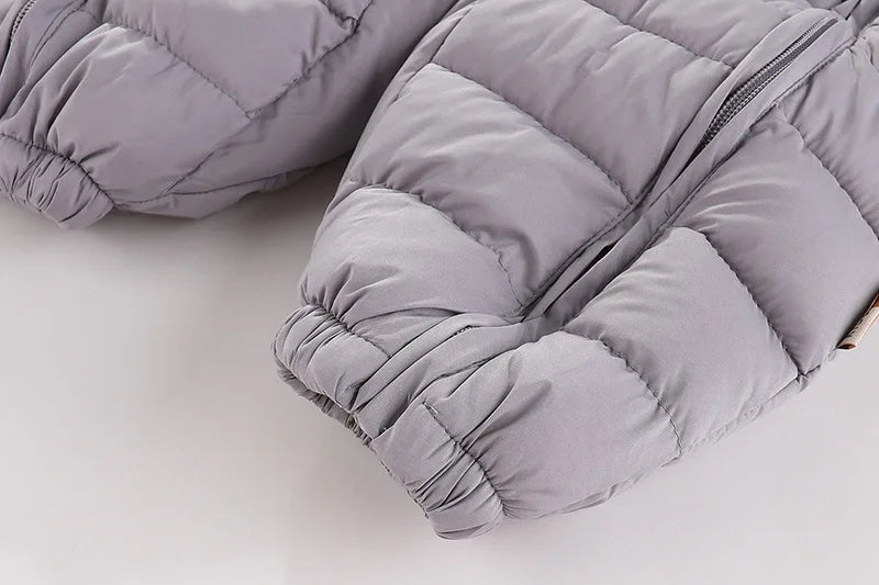 OLEKID 2025 automne hiver bébé barboteuses à capuche Plus velours chaud bébé fille combinaison enfant en bas âge garçons salopette infantile nouveau-né vêtements de nuit