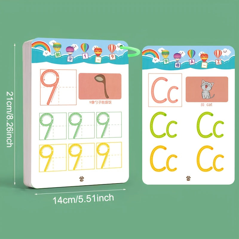 122 Pages Reusable Magic Practice Copybook Set,Whole Brain development Training,Pen Control Training and Drawing Education Workbook,Learning Writing Skills,Classroom Education