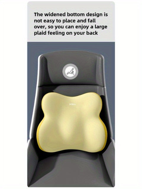 [Premium Car Support] Premium NIRA+ Car Headrest and Lumbar Support Set | Ergonomic Neck and Waist Protector, Synthetic Fiber Memory Foam Cushion Kit for Automobile Seat - Universal Fit
