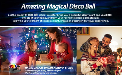 Disco Ball Party Lights Sound Activated Strobe Light With 5 Ft USB Cable, LED Dj Stage Lighting That Sync With Music, Indoor Room Birthday Rave Outdoor Dance Show Bar Karaoke Christmas Gift Eid Al-Adha Mubarak