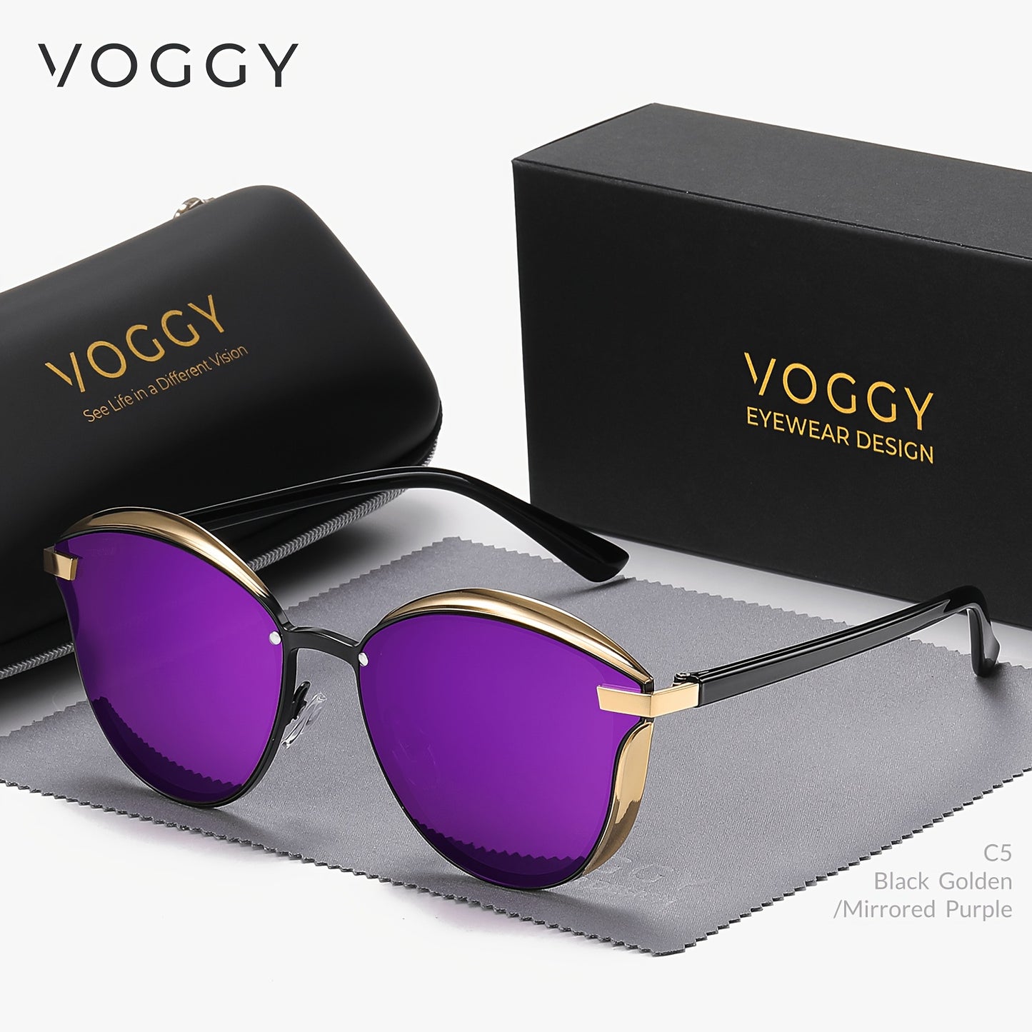 [sunglasses]VOGGY Retro Butterfly Polarized Fashion Glasses, Metal Frame for Men & Women - Perfect for Driving,,,, & Parties, Gifts