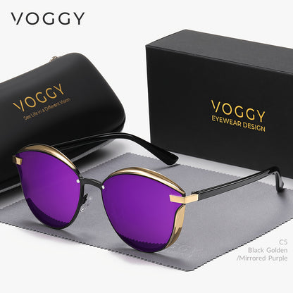 [sunglasses]VOGGY Retro Butterfly Polarized Fashion Glasses, Metal Frame for Men & Women - Perfect for Driving,,,, & Parties, Gifts