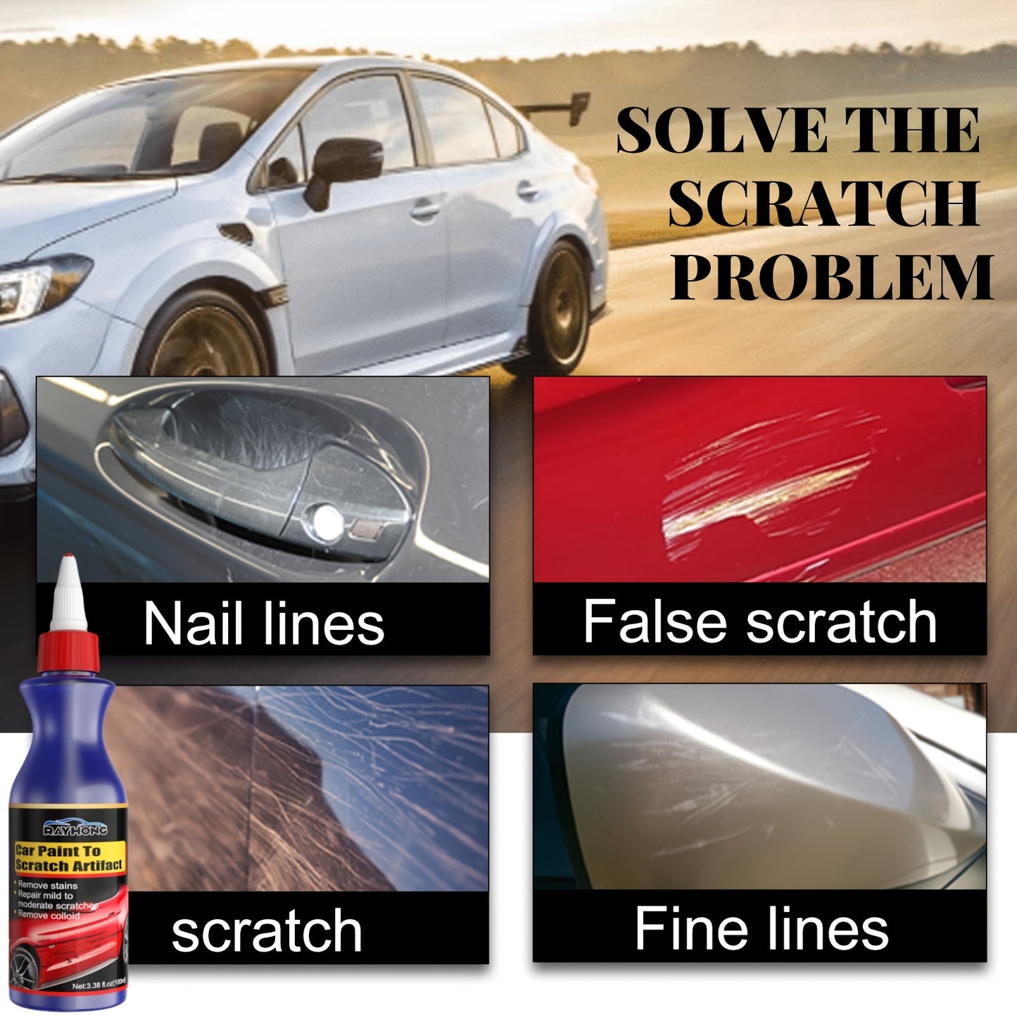 Automobile Scratch Repair Wax, Scratch Remover For Vehicles, Car Scratch Removal, Car Scratch Removal For Deep Scratches, Car Paint Repair And Coating, Scratch Remover Car, All-purpose Automobile Polishing Agent