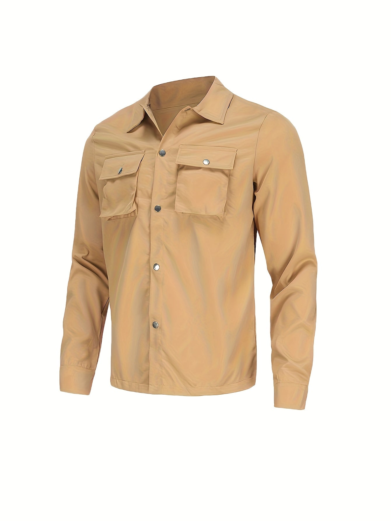 Men'S Stylish Casual Button-Up Shirt - Vibrant Blue, Long Sleeve, Casual Attire, Casual Wear | Vibrant Shirt | Casual Style Shirt