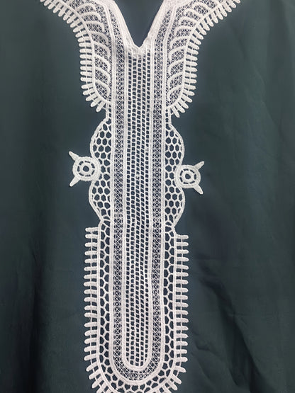 Men's White Lace Vintage Robe