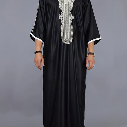 Men's White Lace Vintage Robe