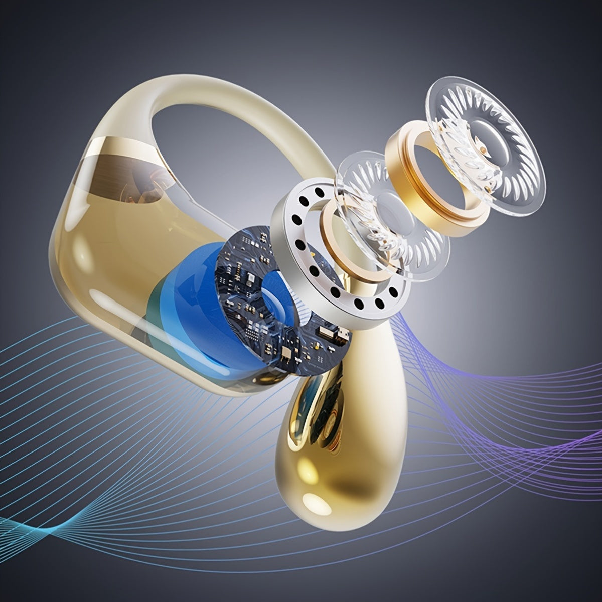 2025 New Style True Wireless on-Ear Music Headset Gaming Earbuds Video TWS HIFI Bass 9D Stereo HD Calling Earphones for Android for iPhone Cellphone Sports Earpieces Smart Headphones