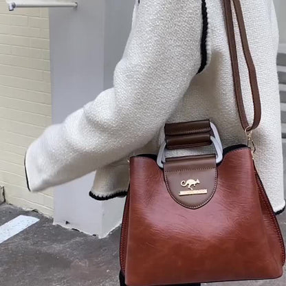 Perfect Lily Women'S Vintage Crossbody Bag - Adjustable Shoulder Strap, Synthetic Faux Leather, Zipper Closure, Light Brown with Golden-Tone Hardware, Elegant Design for Short Trips & Everyday Use, Small Crossbody Bag