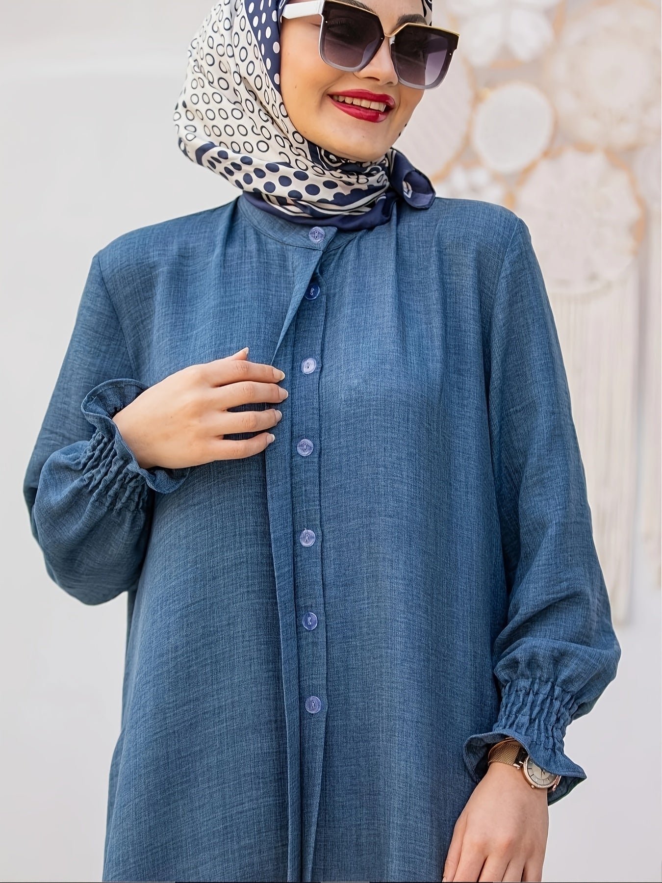 Middle East Ramadan Elegant Pure Muslim Casual Pants Set - Fashionable and Comfortable Design, Perfect for Daily Wear