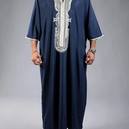 Men's White Lace Vintage Robe