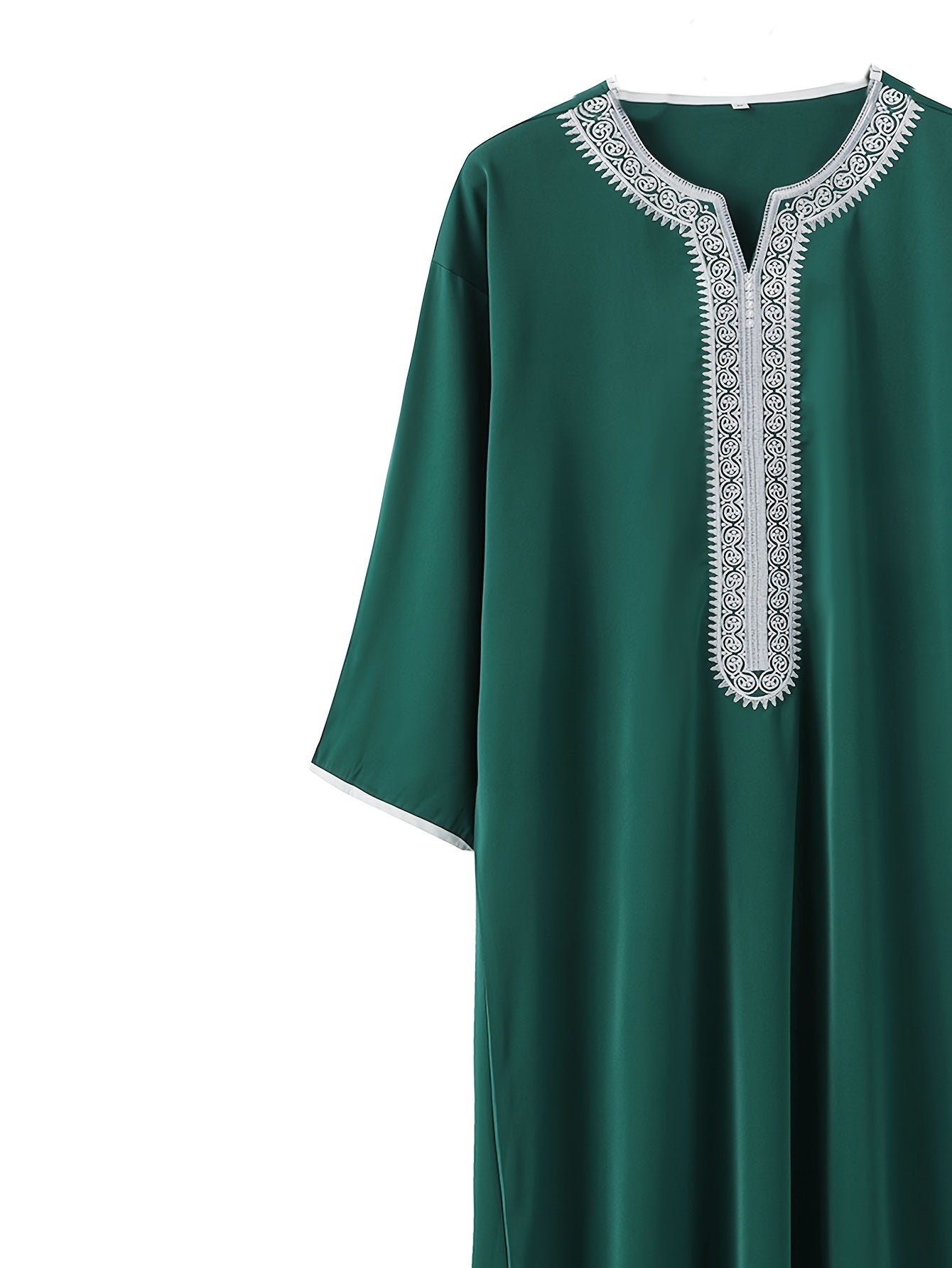 2024 New Middle Eastern Arabic Long-Sleeve Red Envelope Men's Muslim Robe