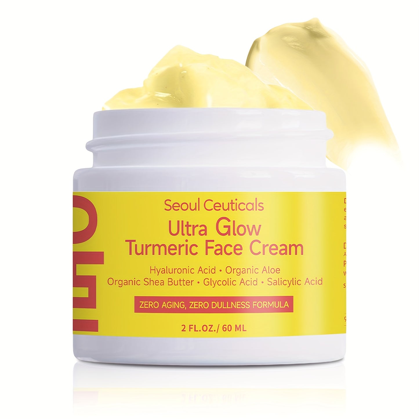 4pcs Salicylic Acid Turmeric Face Cream, Contains Turmeric, Aloe Vera, Ganoderma Lucidum, Salicylic Acid, Deeply Moisturizes And Nourishes The Skin, Making It Look Non-greasy, Smooth And Moisturizing Cream 2.03oz/1pc, Ideal F
