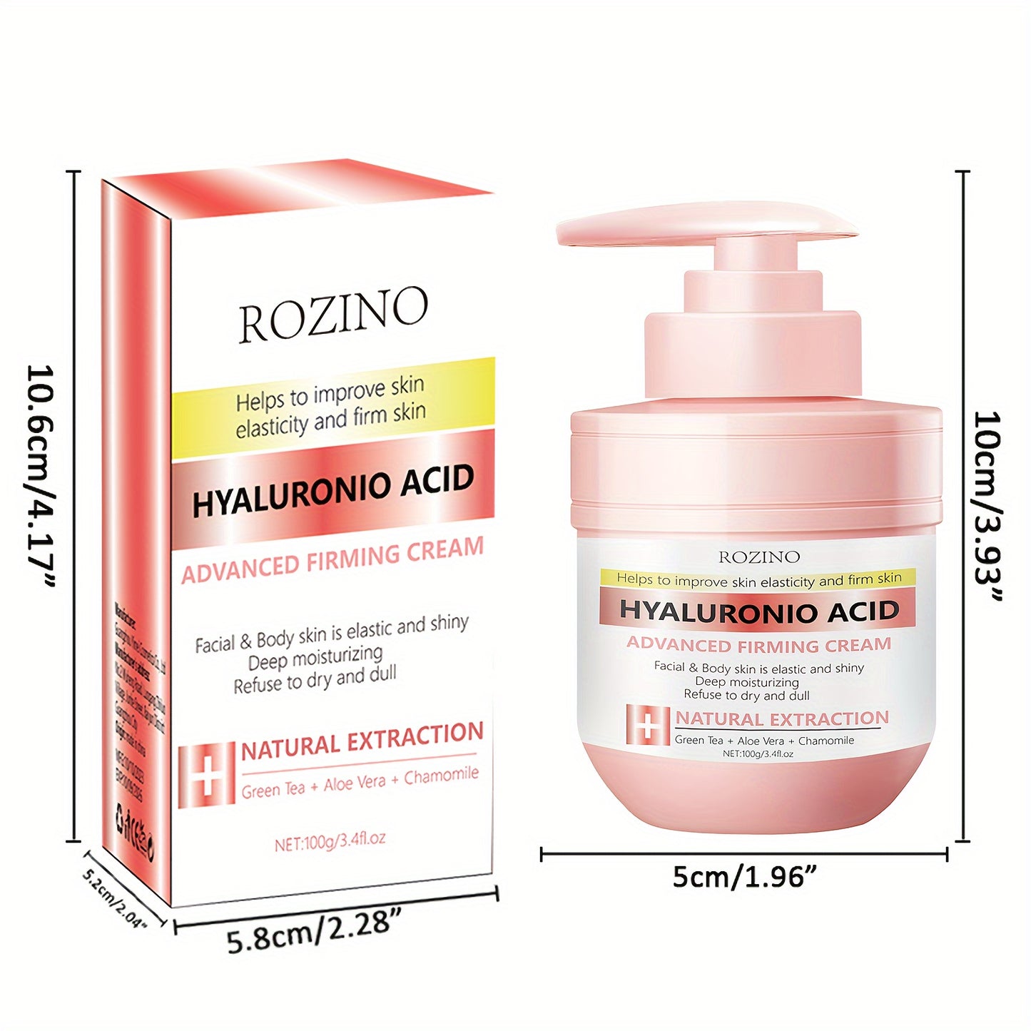 3.53oz Firming Face Cream Improves Skin Elasticity, Tightens Skin, Makes Face And Body Elastic, Shiny And Moisturized !