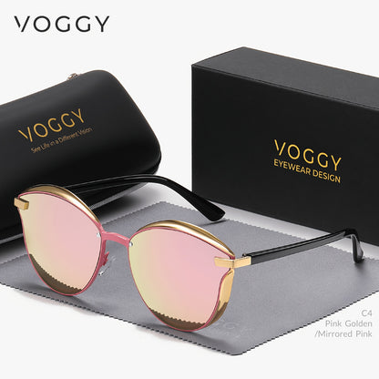 [sunglasses]VOGGY Retro Butterfly Polarized Fashion Glasses, Metal Frame for Men & Women - Perfect for Driving,,,, & Parties, Gifts