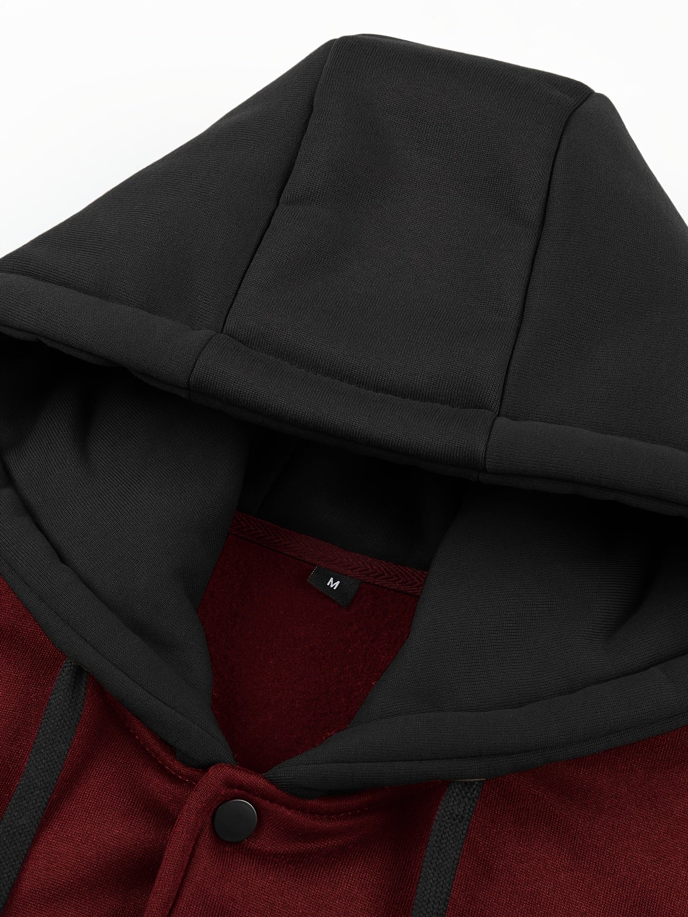 Men'S New Fall/Winter Casual Printed Hooded Baseball Jacket, Knitted Fabric, Regular Fit, Long Sleeve, Letter Pattern, Pocket, Single Button Closure, Daily & Leisure Wear