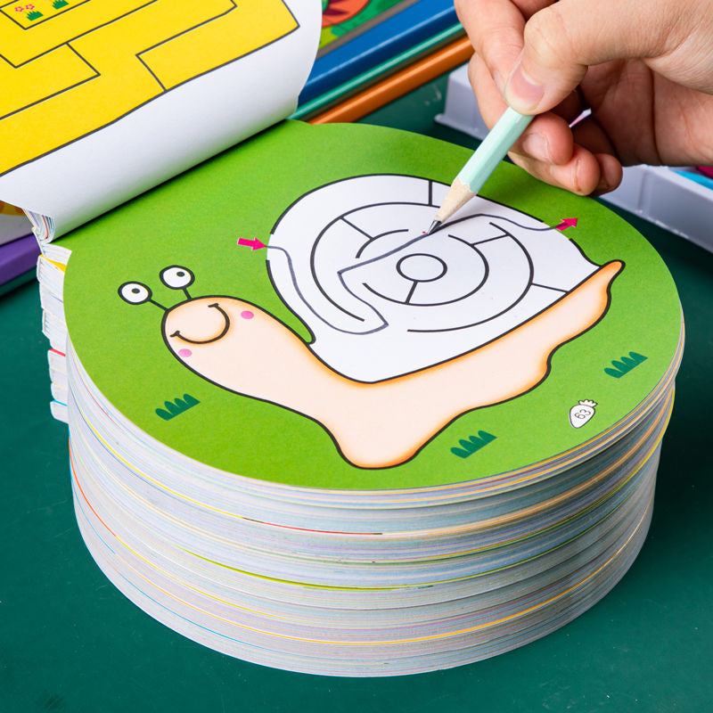 119-Page Youngsters' Creative Drawing Book - Fun & Educational Coloring Activity with Unique Animal, Plant, and Vehicle Designs - Perfect for Easter & Birthday Gifts, Creative Playtime | Vibrant Illustrations | Stackable Page