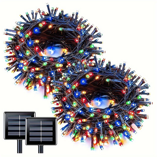 1pc Solar String Light Outdoor, With 8 Lighting Modes, Suitable For Garden, Terrace, Balcony, Festival, Wedding, And Street Decoration, Dormitory Decor, Halloween Decor, Christmas Decor, Holiday Gifts