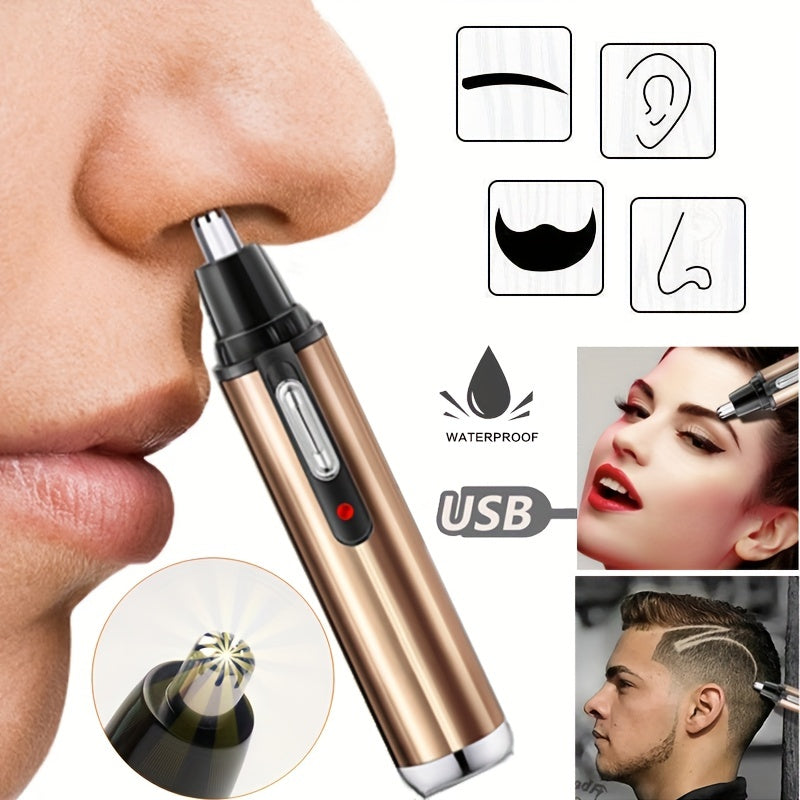 Ear Nose Hair Trimmer Clipper Electric Shaving Safety Face Care Nose Beard Cleaning Machine For Men Women Hair Removal Painless
