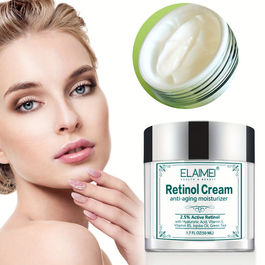 ELAIMEI 2pcs 100ml/3.4Oz Retinol Cream, Retinol Collagen Face Cream, Retinol Moisturizing Cream, Deep Hydration, Skin Firming, Suitable For All Skin