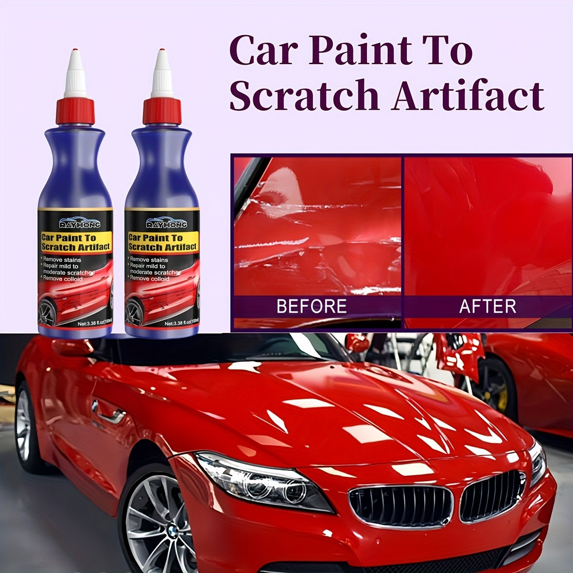 Automobile Scratch Repair Wax, Scratch Remover For Vehicles, Car Scratch Removal, Car Scratch Removal For Deep Scratches, Car Paint Repair And Coating, Scratch Remover Car, All-purpose Automobile Polishing Agent