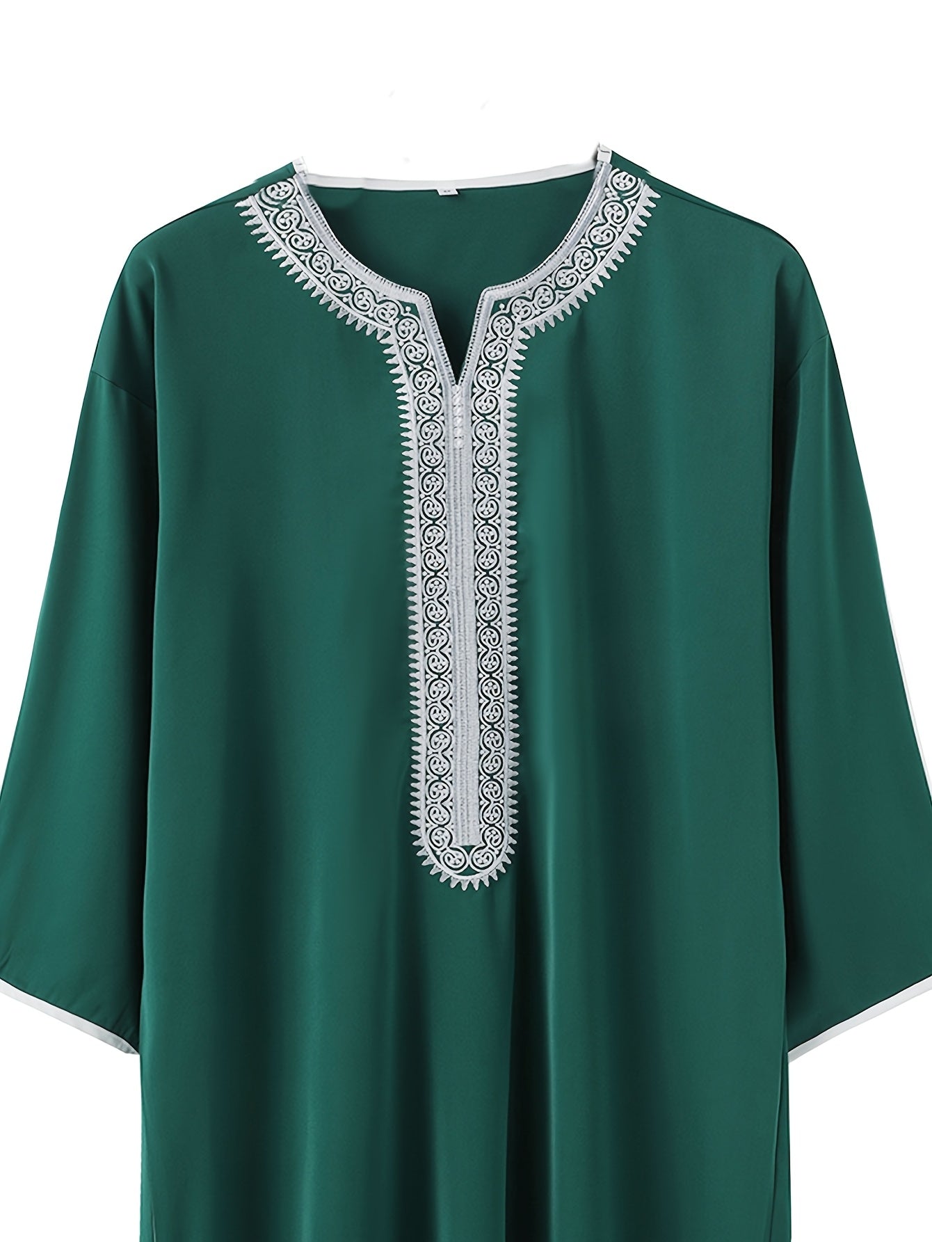 2024 New Middle Eastern Arabic Long-Sleeve Red Envelope Men's Muslim Robe