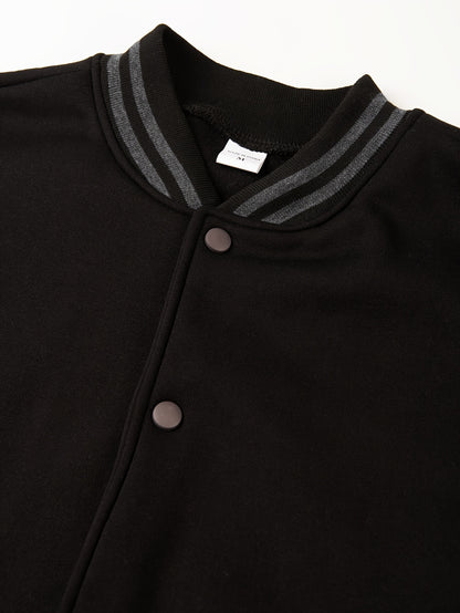 Men's Baseball Sports Active Windproof Jackets Men's Simple Style Clothing For Autumn Winter As Gifts Workout Training