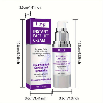 1.01oz Instant Face Lift Cream, With Hyaluronic Acid, Collagen, Kojic Acid And Retinol, Deep Moisturizing And Firming Facial Skin Face Cream
