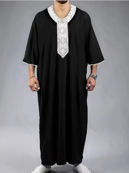 Men's White Lace Vintage Robe